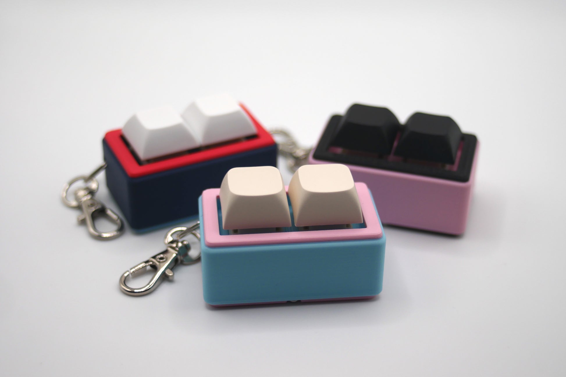 3 TogKey Pad Pocket Compact Customizable macropads in multiple colorways including pastel and dark colors